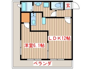 カスタリア榴ヶ岡の物件間取画像